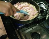A picture of step 1 of Spaghetti pasta Carbonara.