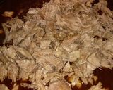 Foto del paso 5 de la receta: Cordero rallado con judías verdes y puré de patatas