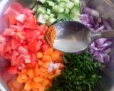 A picture of step 5 of Cucumber Salad.