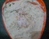 A picture of step 3 of Dahi bhalla.