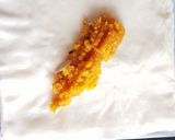 A picture of step 7 of Moong Dal Halwa Cigars dipped in Shaahi Rabdi.