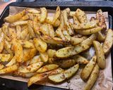 Une image de l'étape 7 de Potatoes sauce barbecue origan.