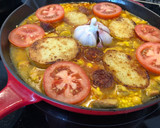 Foto del paso 6 de la receta: Arroz al horno de carne de pavo en sartén de hierro