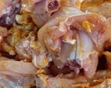 A picture of step 1 of Kadai chicken.