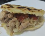 Foto del paso 13 de la receta: Arepa🥯rellena de pollo🍗 hawaiano🍍y queso🫓🧅🧀