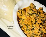 A picture of step 4 of Egusi soup.