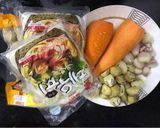 Hình bước làm 1 của món Mì udon bò viên