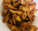 A picture of step 2 of Dragon Chicken.