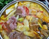 Hình bước làm 6 của món Lẩu riêu cua, ốc, bắp bò