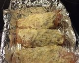 A picture of step 3 of Parmesan Crusted Chicken with Garlic Herb Noodles.