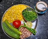 A picture of step 1 of Corn cucumber salad.