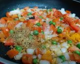 A picture of step 1 of Methi malai matar ki sabzi.