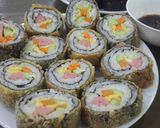 Hình bước làm 11 của món Kimbap chiên