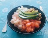 Foto del paso 17 de la receta: Gohan con pollo teriyaki, salmón y camarones (con salsa teriyaki casera)