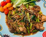 รูปขั้นตอนการทำที่ 4 ของ ไก่กับตับผัดขิง คีโต