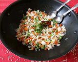 A picture of step 9 of Rice Bhath.