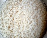 A picture of step 1 of Jeera Rice.