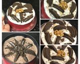 A picture of step 11 of Eggless: Oreo Chocolate Vanilla Ice Cream Cake.