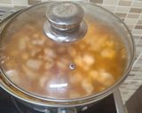 Sárgaborsó főzelék csirkemell pörköltettel recept fázis 6 fotója