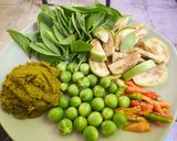 รูปขั้นตอนการทำที่ 2 ของ อกไก่ในน้ำแกงเขียวหวาน