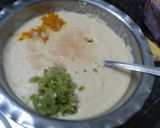 A picture of step 2 of Tam Tam Dhokla.