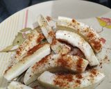 A picture of step 2 of Raw banana fritters.