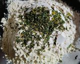 A picture of step 1 of Soya Square parantha.