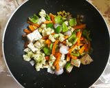 A picture of step 6 of Vegetable sizzler.
