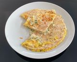 A picture of step 2 of Double Multiseed Tortilla with Cheese and Eggs.