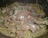 Foto del paso 4 de la receta: Fideos con pollo a la crema