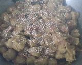 A picture of step 3 of Soya chunks masala.