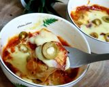 صورة لخطوة 3 من وصفة ماغ البيتزا Mug pizza 🍕
