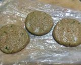 A picture of step 4 of Methi dhebra (bajri che vade).