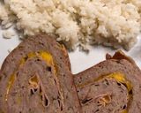 Sonkával és sajttal töltött fasírozott baconbe tekerve recept fázis 5 fotója
