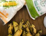 Gambar langkah 1 resipi Cekodok Pisang Gluten Free.
