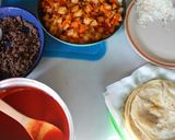 A picture of step 13 of Red Enchiladas with Vegetable Picadillo.