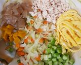 รูปขั้นตอนการทำที่ 2 ของ ใบเมี่ยงลุยสวนจีน🥗🍃🥕🥒🍳🌽🥦
