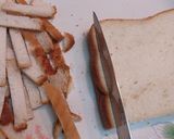 A picture of step 2 of Bread Khaman.