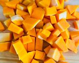 A picture of step 1 of Butternut Squash Soup.