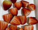 Foto langkah ke 1 dari resep Puding Cake Strawberry.