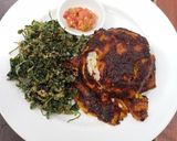 Foto langkah ke 6 dari resep Tolur Bakar Lauk Jukut Krispi.