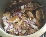 A picture of step 2 of Spicy Mbuzi Ulaya aka Pork Meat, with some honey#authormarathon#.