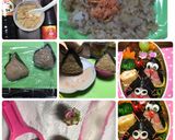 Foto langkah ke 1 dari resep Doraemon chestnut Onigiri bento.