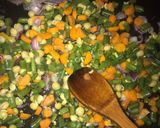 A picture of step 4 of Egg fried rice.