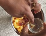 A picture of step 2 of Mango melon smoothie .