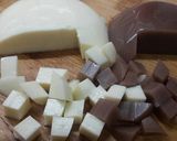 Hình bước làm 2 của món Chè đậu đỏ thạch rau câu