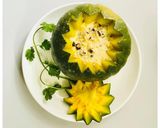 Hình bước làm 3 của món BÍ ĐỎ HẤP GÀ