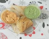 A picture of step 5 of Paneer Chilli Dosa.