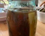 A picture of step 3 of Tepache experiment - fermented pineapple drink.