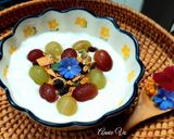 Hình bước làm 1 của món Granola sữa chua nho